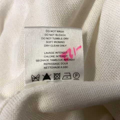 IRO Size M White Cupro Cotton Long Sleeve Pullover Womens