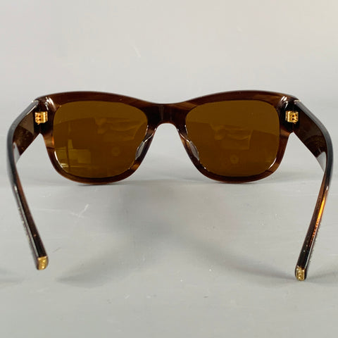DOLCE & GABBANA Brown Tortoiseshell Acetate Sunglasses
