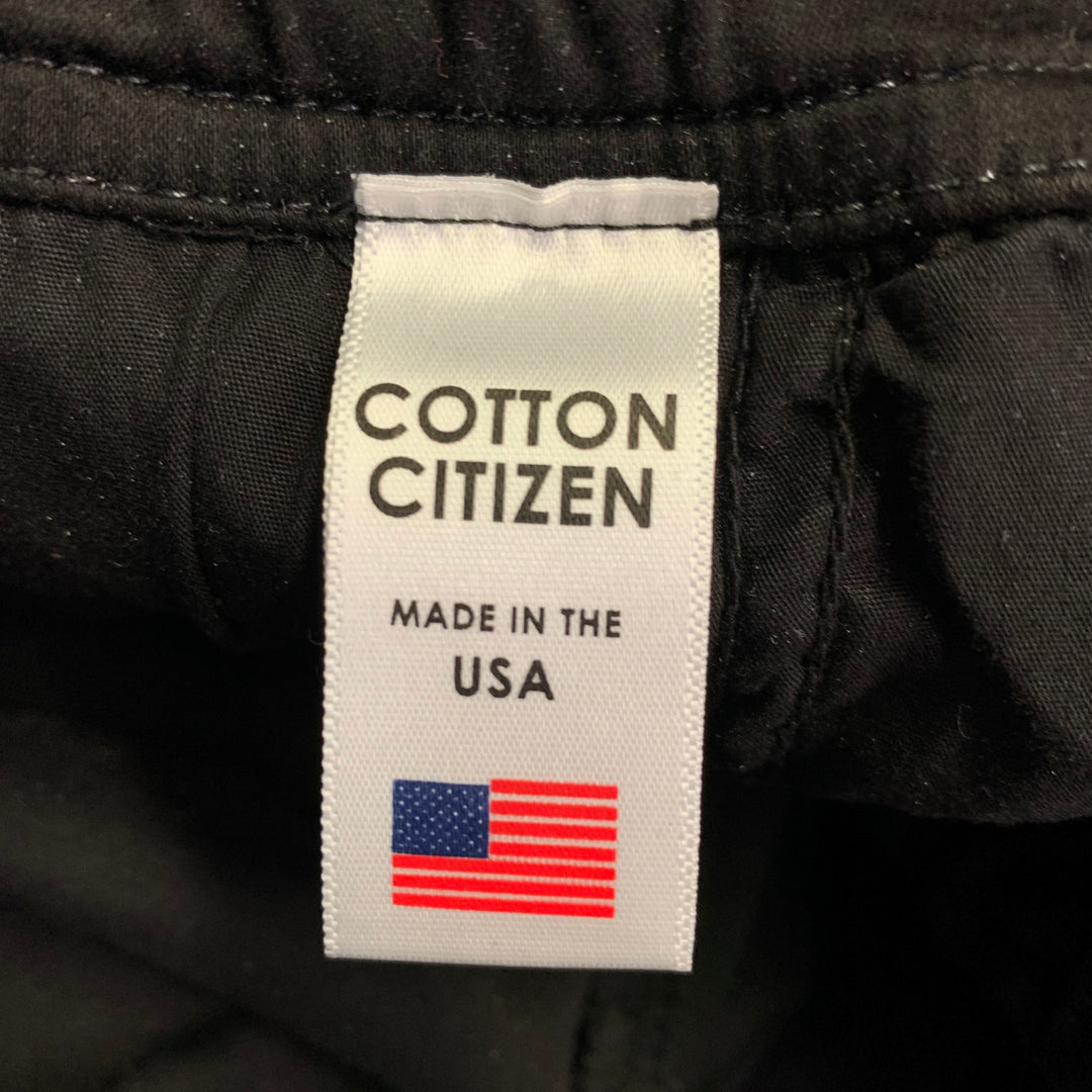COTTON CITIZEN Size S Black Cotton Elastic Waistband Casual Pants