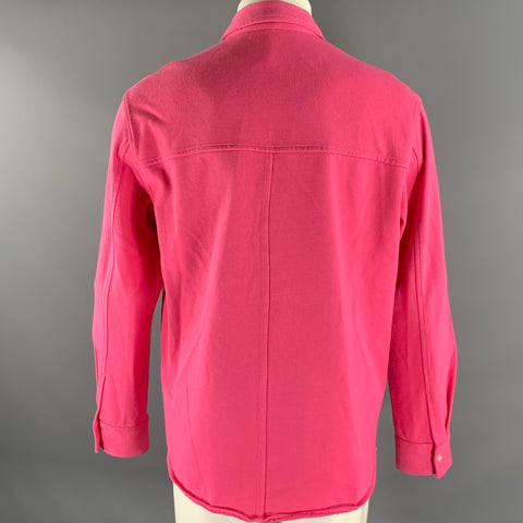 ALEXANDER WANG Size M Pink Cotton Button Up Long Sleeve Shirt