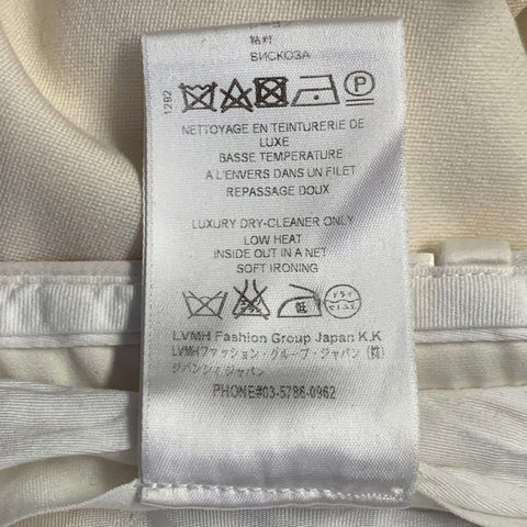 GIVENCHY Size 36 Beige Wool Pleated Wide Leg Dress Pants