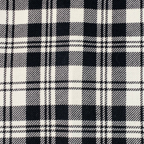 BURBERRY Size 36 Black White Plaid Wool Mohair Side Tabs Tapered Dress Pants