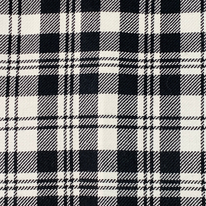 BURBERRY Size 36 Black White Plaid Wool Mohair Side Tabs Tapered Dress Pants