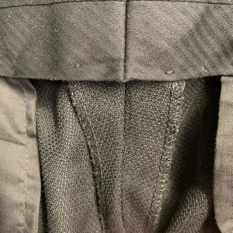 AMI by ALEXANDRE MATTIUSSI Size 34 Black Woven Wool Tapered Flat Front Dress Pants