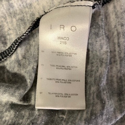 IRO Size S Grey White Heather Cotton polyester Lightweight T shirt