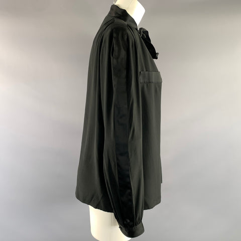 CELINE Size M Black Button Up Blouse