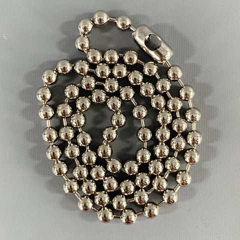 NO BRAND Silver Metal Punk Ball Chain Necklace