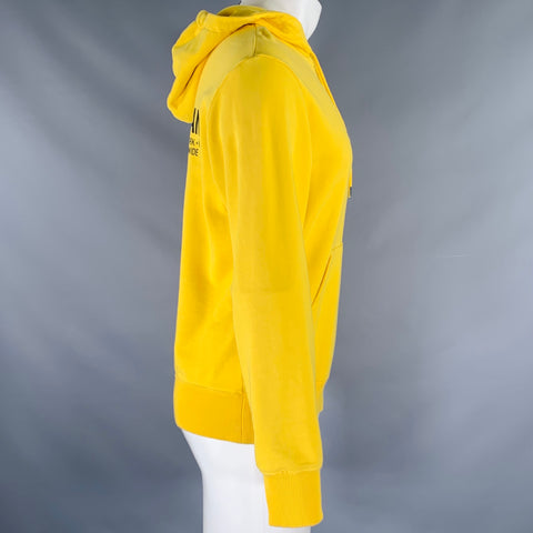 HELMUT LANG AH 18/19 Taille S -TAXI- Sweat à capuche jaune en coton