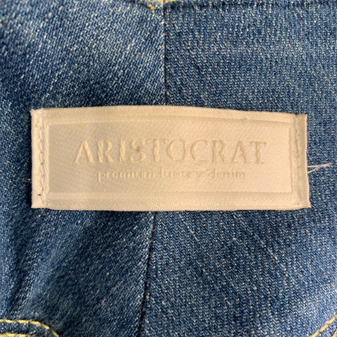 ARISTOCRAT Size 29 Blue Cotton Blend Washed Five Pockets Flared Jeans