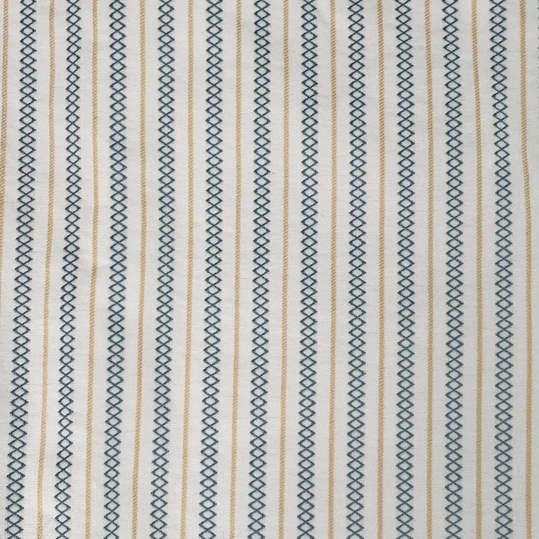 VIVIENNE WESTWOOD Size 38 White Blue Yellow Stripe Cotton Casual Pants