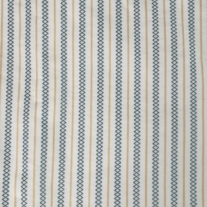 VIVIENNE WESTWOOD Size 38 White Blue Yellow Stripe Cotton Casual Pants