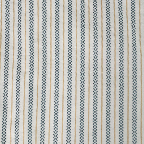 VIVIENNE WESTWOOD Size 38 White Blue Yellow Stripe Cotton Casual Pants