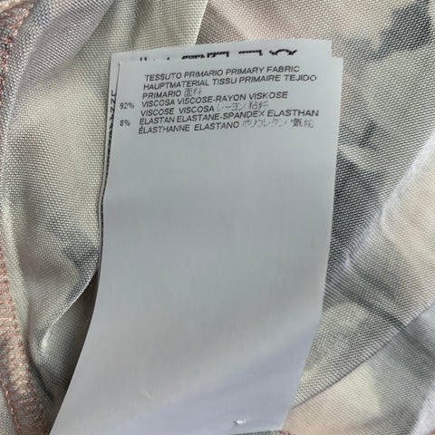 MM6 MAISON MARGIELA Size XS Cream Grey Pink Viscose Blend Floral Dress