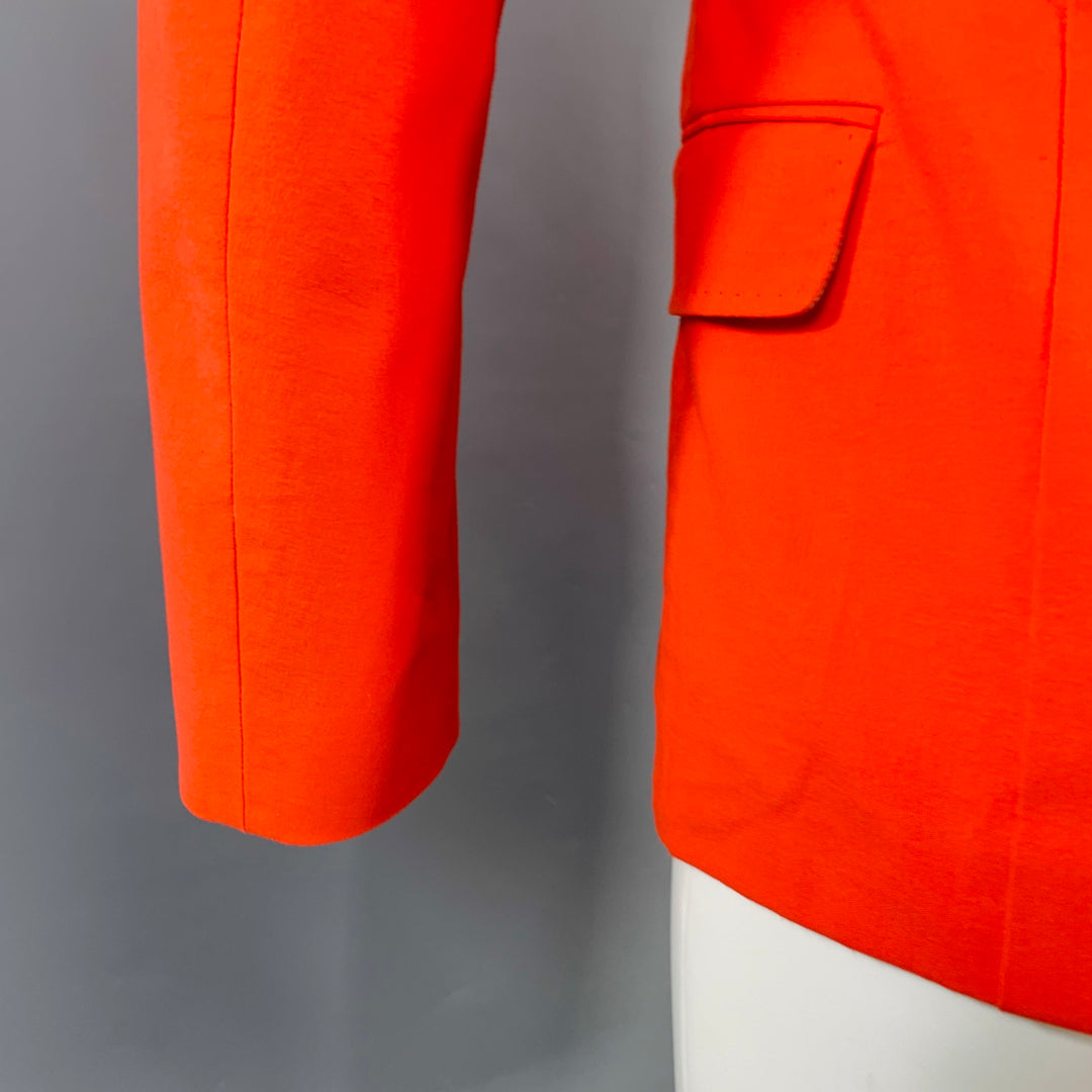 ACNE STUDIOS SS14 Size 40 Noel Orange Cotton Blend Single Button Sport Coat