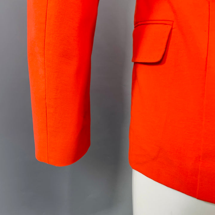 ACNE STUDIOS SS14 Size 40 Noel Orange Cotton Blend Single Button Sport Coat