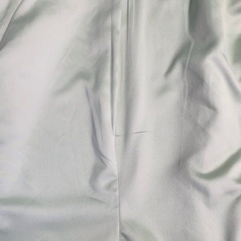 ALICE + OLIVIA Size 12 Mint Green Triacetate Blend Satin Jacket Blazer