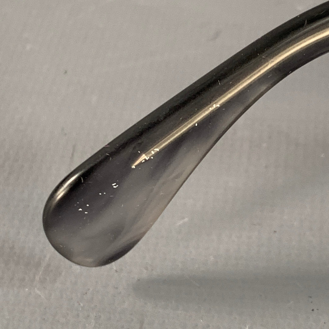 GIORGIO ARMANI Brown Transparent Acetate Teardrop Sunglasses