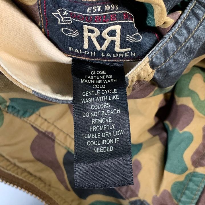 RRL by RALPH LAUREN Size L Brown Green Black Cotton Reversible Vest