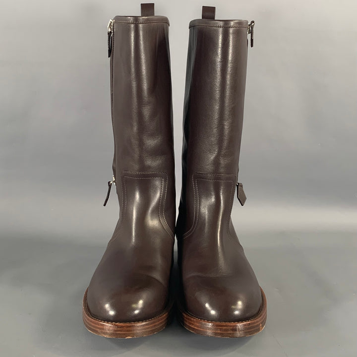 RALPH LAUREN Size 11 Brown Leather Pull On Boots