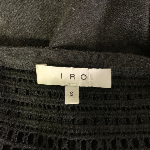 IRO Size S Black Knit Cotton cashmere Muscle Tank Top