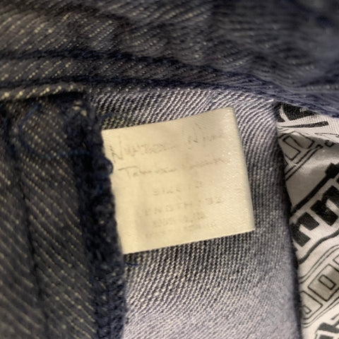 NUMBER (N)INE Size 31 Blue Cotton Straight leg Jeans