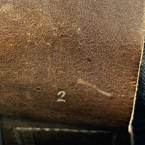 JULIUS_7 Size 8.5 Brown Distressed Leather Pull On Boots