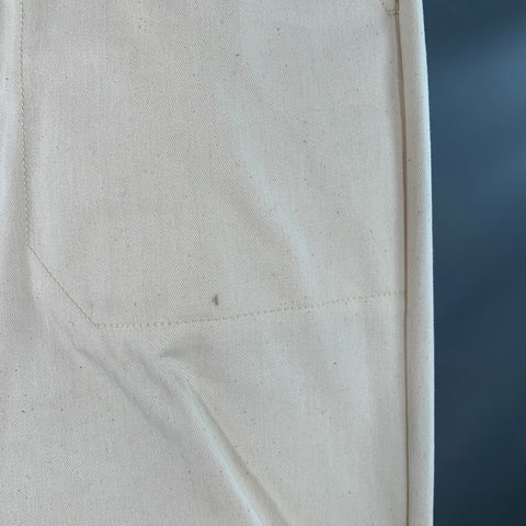 PRADA Size 36 Beige Cotton Herringbone Tapered Elastic Cuffs Zip Fly Casual Pants