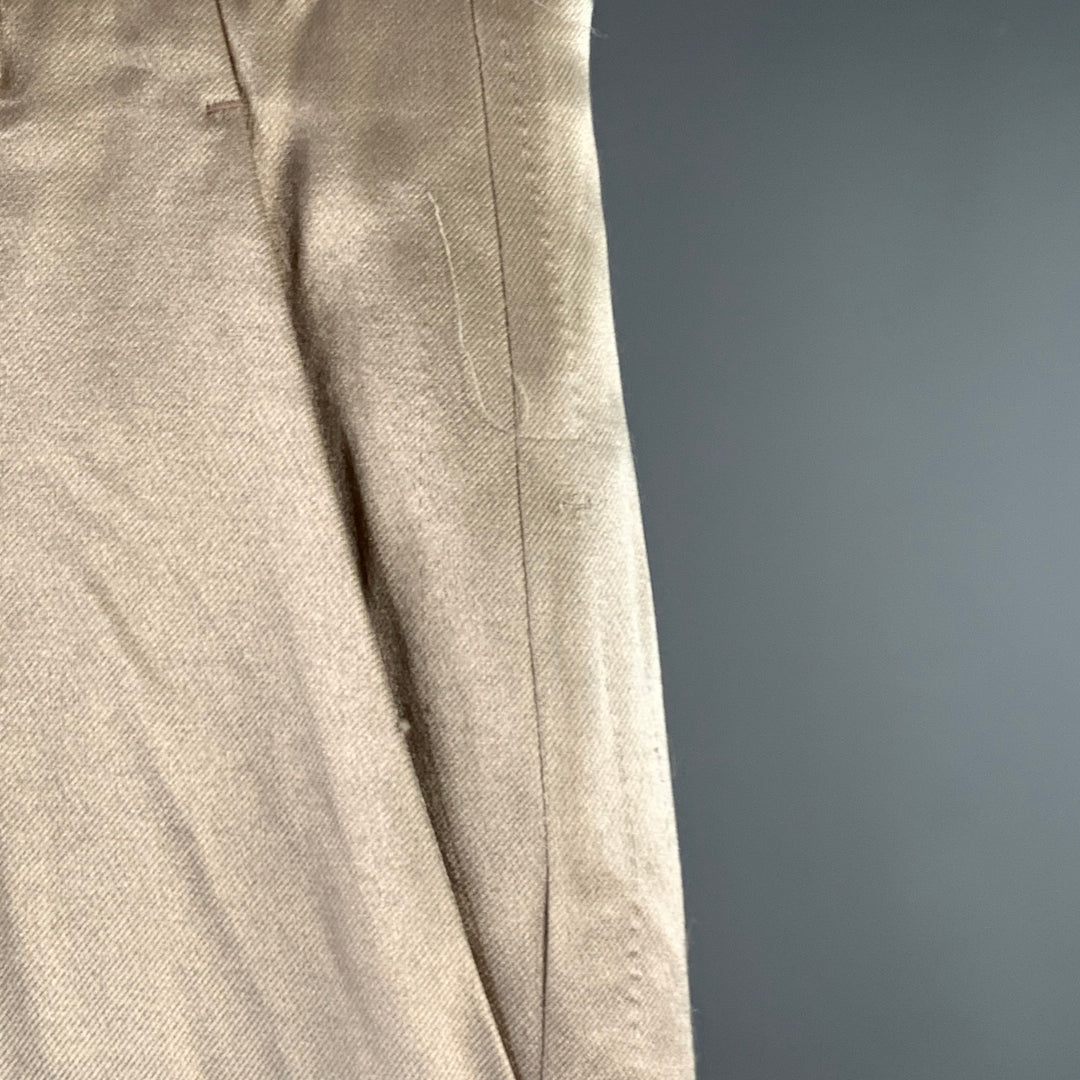HAIDER ACKERMANN Size 32 Champagne Viscose Silk Satin Zip Fly Casual Pants
