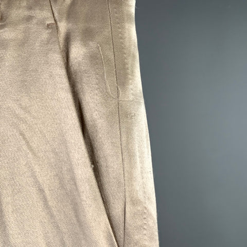 HAIDER ACKERMANN Size 32 Champagne Viscose Silk Satin Zip Fly Casual Pants