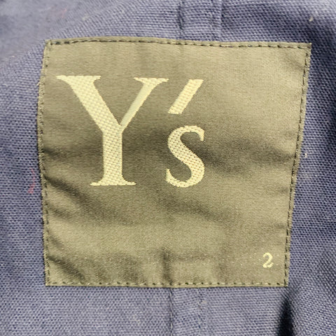 Y's by YOHJI YAMAMOTO Size M Blue Cotton Short Sleeve Casual Top