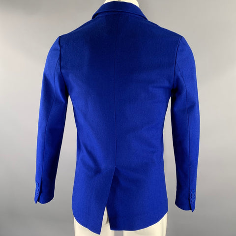 HAN KJOBENHAVN Size S Blue Cobalt Wool Blend Sport Coat