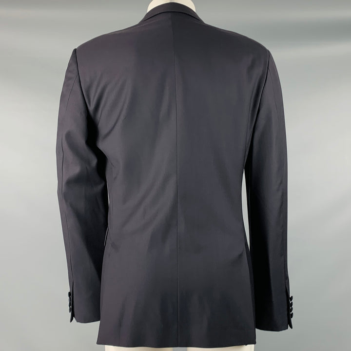 CALVIN KLEIN COLLECTION Size 38 Black Wool Peak Lapel Sport Coat