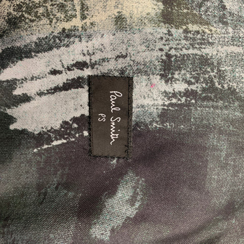 PS by PAUL SMITH Size S Black Grey Tweed Wool Blend Coat
