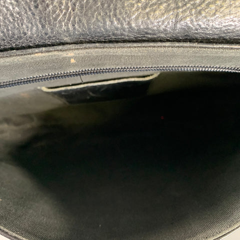 IL BISONTE Black Leather Cross Body Handbag