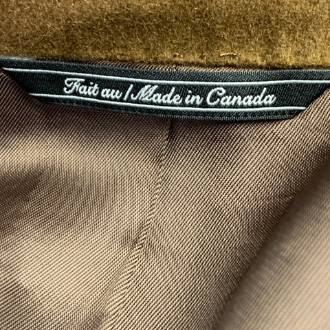 JACK VICTOR Size 42 Regular Brown Cashmere Notch Lapel Sport Coat