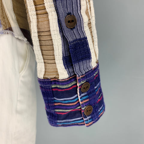 ROBERT GRAHAM Size L Multi Color Mixed Patterns Cotton Western Long Sleeve Shirt