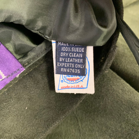 RALPH LAUREN Jupe crayon en daim vert sous le genou, taille 8