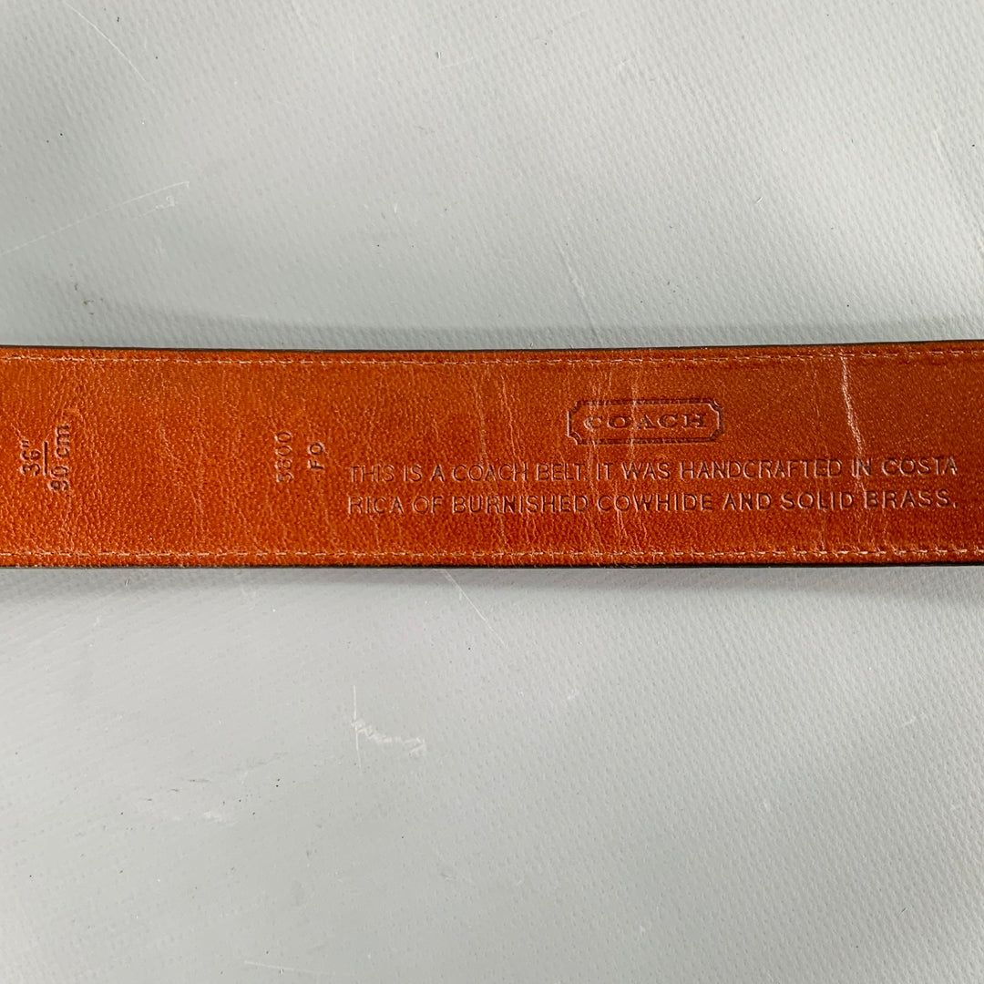 COACH Size 36 Brown Leather Belt