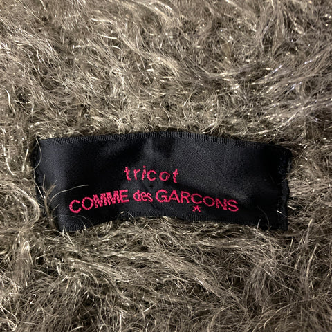 COMME des GARCONS Size S Silver Gold Textured Nylon Blend Crew-Neck Sweater