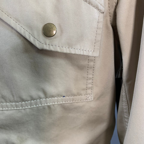JUNYA WATANABE Size L Beige Twill Cotton Zip Up Jacket