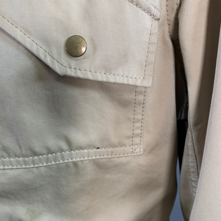 JUNYA WATANABE Size L Beige Twill Cotton Zip Up Jacket