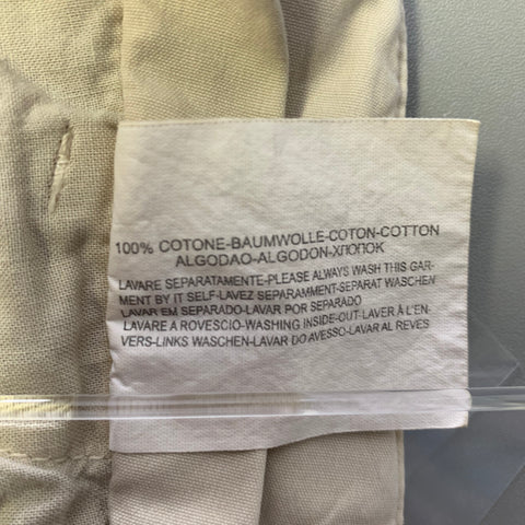 MASON Size 34 Khaki Cotton Cargo Casual Pants