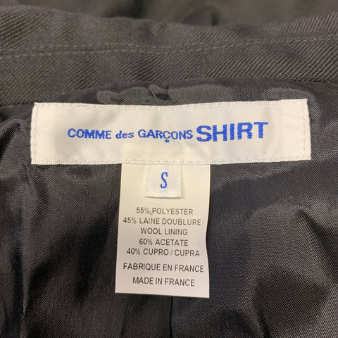 COMME des GARCONS SHIRT Chest Size S Black Polyester / Wool Sport Coat