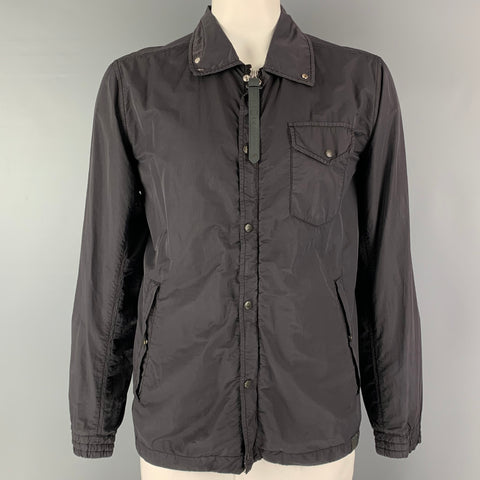 NEMEN Size XL Black Cotton Polyamide Parka Jacket