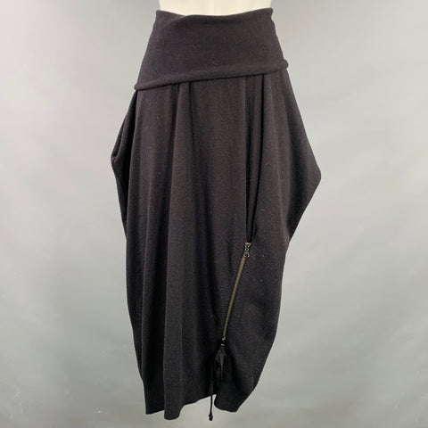PETER O MAHLER Size M Black Asymmetrical Skirt