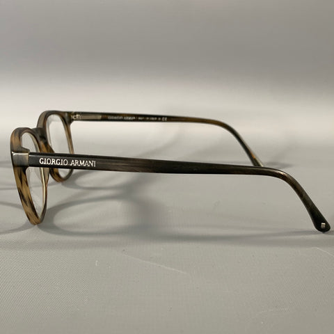 GIORGIO ARMANI Brown Acetate Glasses
