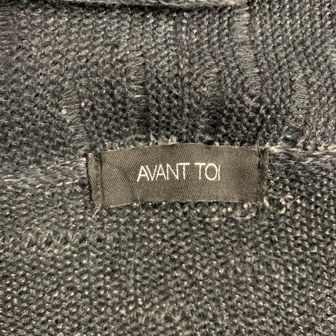 AVANT TOI Cardigan ouvert chiné en lin gris anthracite taille M