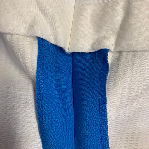 BURBERRY SS23 Size 40 Blue Wool Peak Lapel Double Breasted Suit