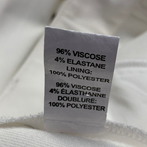 RAMY BROOK Size 2 Ivory Viscose Blend Tapered Zip Fly Dress Pants