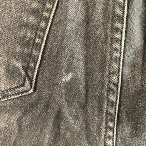 RAG & BONE Size 31 Black Stitched Cotton Blend Button Fly Jeans